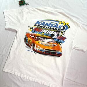Vintage Y2K Nascar Kansas Speedway Heavyweight T-Shirt - XL